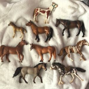 Lot of Schleich Horses Older Models